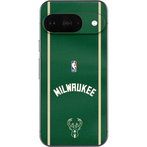 NBA Milwaukee Bucks Jersey Google Pixel 9 Skin